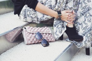 mmissoni pink rafia bag-marc by marc jacobs sunglasses- hermes bracelet