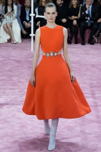 orange dress dir haute couture 2015 spring