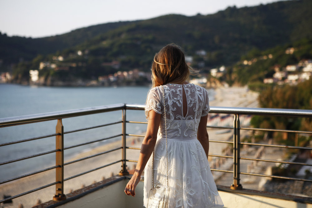 paillettes white dress summer 2015