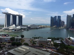 view from singapore marina bay