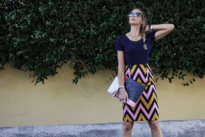 colorful pencil skirt