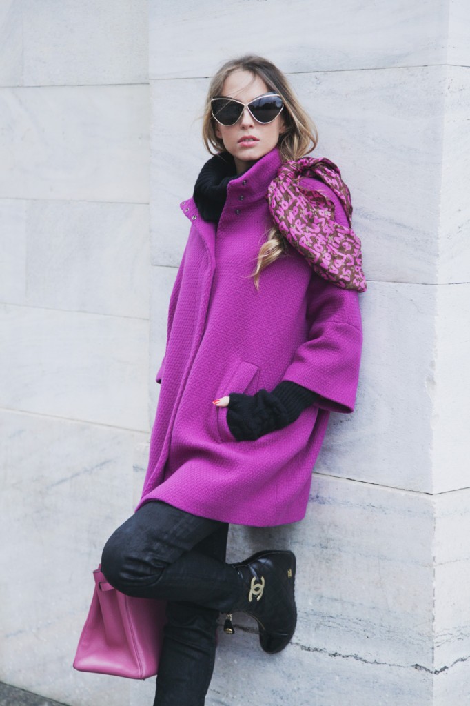 Fucsia A-line Coat | The Ugly Truth of V